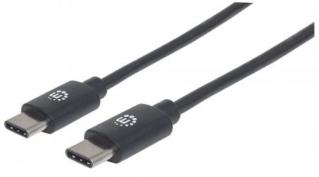Manhattan Cable USB C Macho - USB C Macho, 3 Metros, Negro 