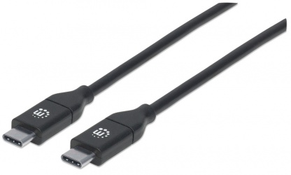 Manhattan Cable USB C Macho - USB C Macho, 2 Metros, Negro 
