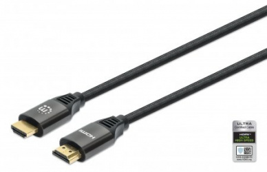 Manhattan Cable HDMI de Alta Velocidad HDMI-A Macho - HDMI-A Macho, 8K, 60Hz, 3 Metros, Negro 