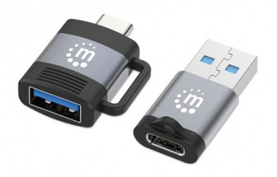 Manhattan Adaptador USB-A/C Macho - USB-A/C Hembra  