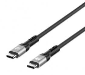 Manhattan Cable Thunderbolt 4 USB-C 3.0 Macho - USB-C 3.0 Macho, 1 Metro, Negro 