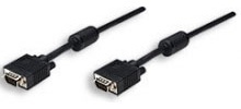 Manhattan Cable de Video para Monitor SVGA, VGA (D-Sub) Macho - VGA (D-Sub) Macho, 11 Metros, Negro 