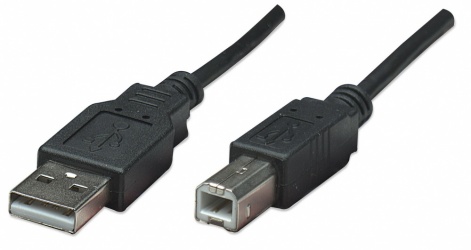 Manhattan Cable USB-A Macho - USB-B Macho, 50cm  