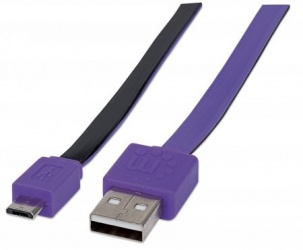 Manhattan Cable USB-A Macho - Micro-USB B Macho, 1 Metro  