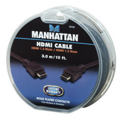 Manhattan Cable HDMI Macho - HDMI Macho, 3 Metros, Negro 
