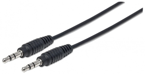 Manhattan Cable 3.5mm Macho - 3.5mm Macho, 90cm, Negro 