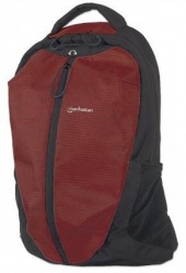 Manhattan Mochila Airpack de Nílon/Poliester para Laptop 15.6'' Negro/Rojo 