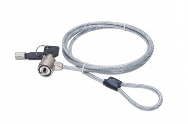 Manhattan Candado de Llave para Laptop 440301, 1.8 Metros 