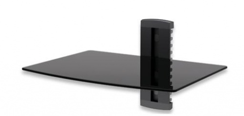 Manhattan Repisa para DVD de Pared, hasta 8kg, Negro 