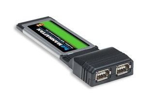 Manhattan Tarjeta ExpressCard / 34 FireWire 400 (6-pin) con 2 Puertos, Alámbrico 