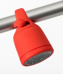 Polk Bocina Portátil BOOM Swimmer BT Acustica para Bicicleta, Bluetooth, Inalámbrico, Rojo - Resistente al Agua 