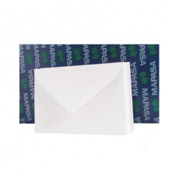 Mapasa Sobre Correspondencia HA0016, Paquete de 500 Piezas, 7.7 x 11.4cm, Blanco 