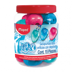 Maped Sacapuntas I-GLOO, Bote con 15 Piezas, Colores Surtidos 