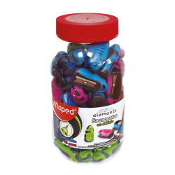 Maped Sacapuntas Elements, Bote con 48 Piezas, Colores Surtidos 