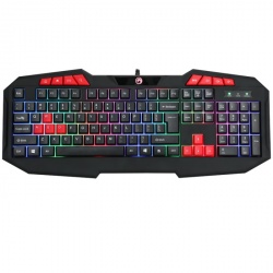 Teclado Gamer Marvo Scorpion K602 RGB, Alámbrico, USB, Negro (Inglés) 