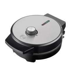 MasterChef Waflera MK-WM-1CK, 4 Porciones, Negro/Plata 
