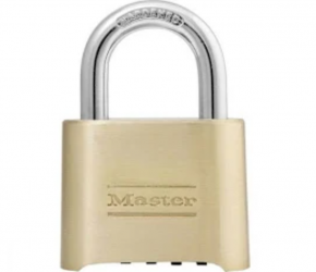 Master Lock Candado de Combinación 175D de Latón, 50mm, 1 Pieza 