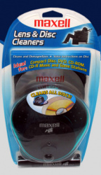 Maxell Limpiador de Lentes y Discos, Negro 
