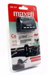 Maxell Transmisor de Audio Bluetooth para Auto, Negro 