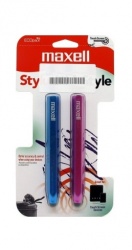 Maxell Lápiz Digital 347126 para Tablet, 2 Piezas, Azul/Rosa 