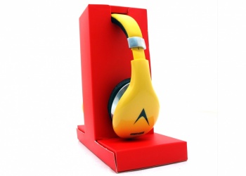 Maxell Audífonos Avio AVI-300, Alámbrico, 3.5mm, Amarillo 