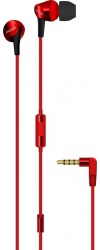 Maxell Audífonos Intrauriculares con Micrófono Fusion, Alámbrico, 3.5mm, Rojo 
