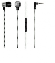 Maxell Audífonos Intrauriculares con Micrófono Wired Retro, Alámbrico, 1.2 Metros, 3.5mm, Platino 
