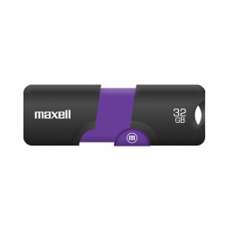 Memoria USB Maxell 347633, 32GB, USB 3.0, Negro/Púrpura 