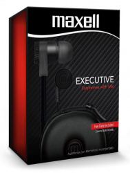 Maxell Audífonos Intrauriculares 347703, Alámbrico, 1.2 Metros, 3.5mm, Negro 