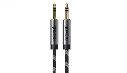 Maxell Cable AUX 3.5mm Macho - 3.5mm Macho, 1.37 Metros, Negro 