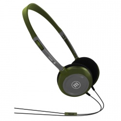 Maxell Audífonos con Micrófono UltraLight Headphones, Alámbrico, 3.5mm, Verde/Gris 