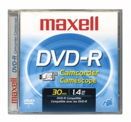 Maxell Disco Virgen para DVD, DVD-R, 1.4GB, 1 Pieza 