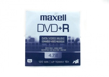 Maxell Disco Vírgen para DVD, DVD+R, 16x, 4.7GB 