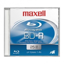 Maxell Disco Blu-Ray, BD-R, 1x, 25GB, 1 Disco 