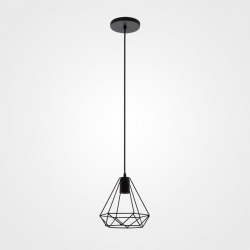 Maxxi Lámpara Colgante MX-CL8027, Interiores, 20W, Base E26, Negro, para Casa - No Incluye Foco 