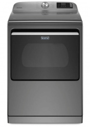 Maytag Secadora de Carga Frontal 7MMED7230LC, 28kg, Gris ― Golpe en plástico del tablero, 