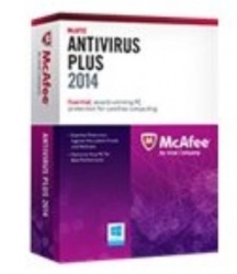 McAfee AntiVirus Plus 2013, 3 Usuarios, 1 Año, Windows 