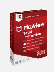 McAfee Total Protection, 10 Dispositivos, 1 Año, Windows/Mac/Android/iOS 