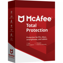 McAfee Total Protection, 1 Dispositivo, 1 Año, Windows/Mac ― Producto Digital Descargable 