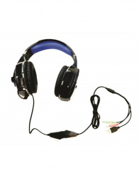 Megaluz Audifonos Gamer ADG-10 para PS4, Alámbrico, 1.2 Metros, 3.5mm, Negro/Azul 