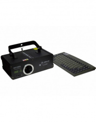 Megaluz Proyector Láser de Textos con Teclado KEYZER, Rojo/Verde/Azul 