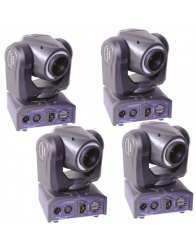 Megaluz Proyector de Luz Moon Mystique, Auto/DMX/Maestro-Esclavo, RGB, 60W, 4  