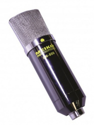 Meiko Micrófono Condensador BM-800, Alámbrico, Negro, incluye Shockmount 