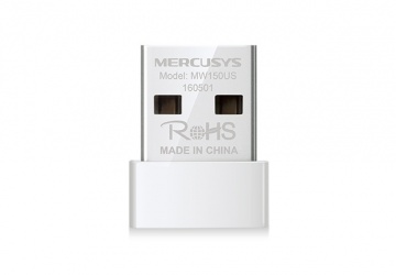 Mercusys Adaptador de Red USB MW150US, Inalámbrico, 150Mbit/s, Banda 2.4 GHz  