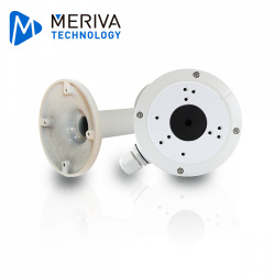 Meriva Technology Soporte para Cámaras Domo y Bullet MVA-JB0301, Blanco - incluye Brazo de Montaje para Pared o Techo 
