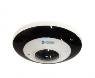 Meriva Technology Cámara de Seguridad IP Smart WiFi Domo IR para Interiores/Exteriores Fisheye180, Alámbrico, 2160 x 2160 Pixeles, Día/Noche  