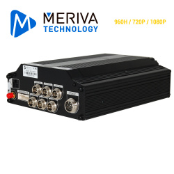 Meriva Technology DVR de 5 Canales MX1-HDG3G para 1 Disco Duro, máx. 2TB, 1x USB 2.0, 1x RJ-45 — Incluye 1 Botón de Pánico + Cable para Alarma 