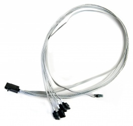 Microsemi Cable SFF-8643 Macho - SFF-8448 Macho, 80cm, Gris 