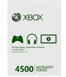 Microsoft Xbox 360 Live 4500 Point Card 