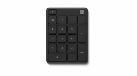 Microsoft Teclado Numérico, Inalámbrico, Bluetooth, Negro 